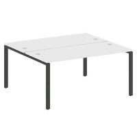 Metal System Style БП.РАС-СП-2.4 (Белый/антрацит) Рабочая станция на П-образном м/к