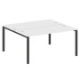Metal System Style БП.РАС-СП-2.4 (Белый/антрацит) Рабочая станция на П-образном м/к