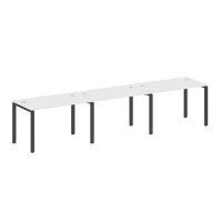 Metal System Style БП.СМ-3.2 (Белый/антрацит) Рабочая станция на 3 раб.места на П-образном м/к