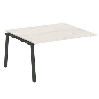 Metal System Style БА.ППРГ-3 (Дуб Наварра/черный) Проходной наборный элемент переговорного стола на А-образном м/к (проходная опора Б.ОСП-123, столешница, два комплекта траверс)