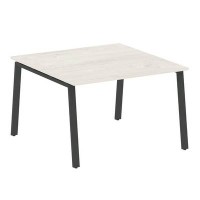 Metal System Style БА.ПРГ-1.2 (Дуб Наварра/антрацит) Переговорный стол (1 столешница) на А-образном м/к