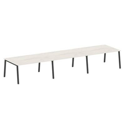 Metal System Style БА.ПРГ-3.4 (Дуб Наварра/черный) Переговорный стол (3 столешницы) на А-образном м/к