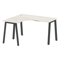 Metal System Style БА.СА-3 Л (Дуб Наварра/антрацит) Стол криволинейный левый на А-образном м/к