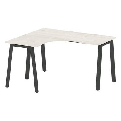 Metal System Style БА.СА-3 Л (Дуб Наварра/антрацит) Стол криволинейный левый на А-образном м/к