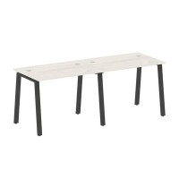 Metal System Style БА.СМ-2.1 (Дуб Наварра/антрацит) Рабочая станция на 2 раб.места на А-образном м/к