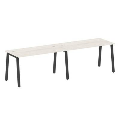 Metal System Style БА.СМ-2.3 (Дуб Наварра/антрацит) Рабочая станция на 2 раб.места на А-образном м/к