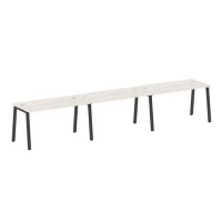 Metal System Style БА.СМ-3.3 (Дуб Наварра/черный) Рабочая станция на 3 раб.места на А-образном м/к