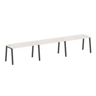 Metal System Style БА.СМ-3.3 (Дуб Наварра/антрацит) Рабочая станция на 3 раб.места на А-образном м/к