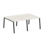 БА.СМ-4.1 Рабочая станция на 4 рабочих места на А-образном м/к, дуб наварра, антрацит металл