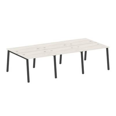 Metal System Style БА.СМ-6.1 (Дуб Наварра/антрацит) Рабочая станция на 6 раб.мест на А-образном м/к