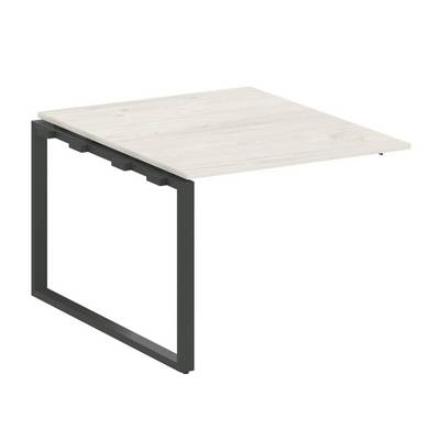 Metal System Style БО.ППРГ-1 (Дуб Наварра/антрацит) Проходной наборный элемент переговорного стола на О-образном м/к (проходная опора Б.ОСП-123, столешница, два комплекта траверс)