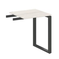 Metal System Style БО.ПР-1 (Дуб Наварра/антрацит) Приставной элемент на О-образном м/к (используется в качестве брифинга или боковой приставки)