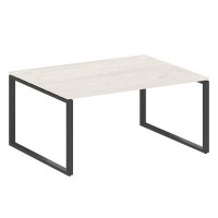 Metal System Style БО.ПРГ-1.4 (Дуб Наварра/антрацит) Переговорный стол (1 столешница) на О-образном м/к