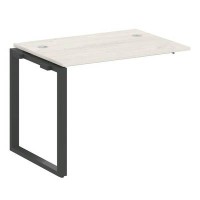 Metal System Style БО.ПРС-СП-1.1 (Дуб Наварра/антрацит) Проходной наборный элемент рабочей станции  на О-образном м/к  (проходная опора Б.ОСП-72, столешница, комплект траверс)