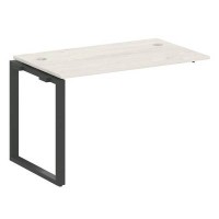 Metal System Style БО.ПРС-СП-1.2 (Дуб Наварра/антрацит) Проходной наборный элемент рабочей станции на О-образном  м/к(проходная опора Б.ОСП-72, столешница, комплект траверс)