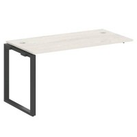 Metal System Style БО.ПРС-СП-1.3 (Дуб Наварра/антрацит) Проходной наборный элемент рабочей станции на О-образномм м/к (проходная опора Б.ОСП-72, столешница, комплект траверс)