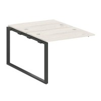 Metal System Style БО.ПРС-СП-2.1 (Дуб Наварра/антрацит) Проходной наборный элемент рабочей станции на О-образном м/к (проходная опора Б.ОСП-147, две столешницы, два комплекта траверс)