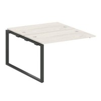 Metal System Style БО.ПРС-СП-2.2 (Дуб Наварра/антрацит) Проходной наборный элемент рабочей станции на О-образном м/к (проходная опора Б.ОСП-147, две столешницы, два комплекта траверс)