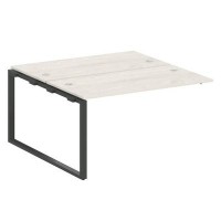 Metal System Style БО.ПРС-СП-2.3 (Дуб Наварра/антрацит) Проходной наборный элемент рабочей станции на О-образном м/к (проходная опора Б.ОСП-147, две столешницы, два комплекта траверс)