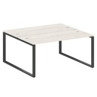 Metal System Style БО.РАС-СП-2.4 (Дуб Наварра/антрацит) Рабочая станция на О-образном м/к