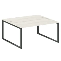 БО.РАС-СП-2.4 (Дуб Наварра/черный) Рабочая станция на О-образном м/к