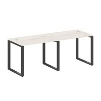 Metal System Style БО.СМ-2.1 (Дуб Наварра/черный) Рабочая станция на 2 раб.места на О-образном м/к