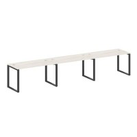 Metal System Style БО.СМ-3.3 (Дуб Наварра/черный) Рабочая станция на 3 раб.места на О-образном м/к