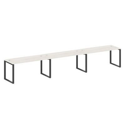 Metal System Style БО.СМ-3.4 (Дуб Наварра/черный) Рабочая станция на 3 раб.места на О-образном м/к