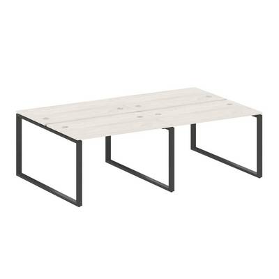 Metal System Style БО.СМ-4.2 (Дуб Наварра/антрацит) Рабочая станция на 4 раб.места на О-образном м/к