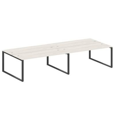 Metal System Style БО.СМ-4.5 (Дуб Наварра/антрацит) Рабочая станция на 4 раб.места на О-образном м/к