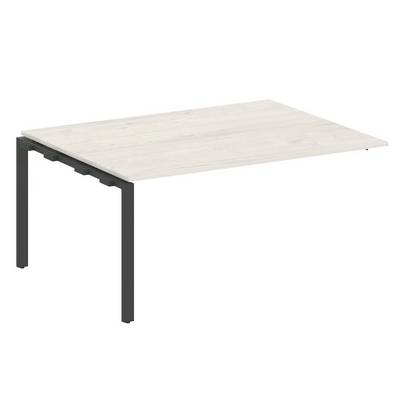 Metal System Style БП.ППРГ-4 (Дуб Наварра/антрацит) Проходной наборный элемент переговорного стола на П-образном м/к (проходная опора Б.ОСП-123, столешница, два комплекта траверс)