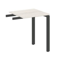 Metal System Style БП.ПР-1 (Дуб Наварра/антрацит) Приставной элемент на П-образном м/к (используется в качестве брифинга или боковой приставки)