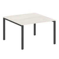 Metal System Style БП.ПРГ-1.2 (Дуб Наварра/антрацит) Переговорный стол (1 столешница) на П-образном м/к