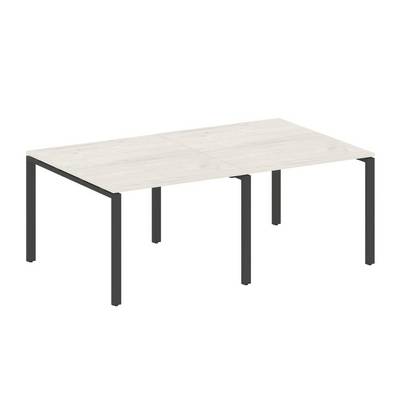 Metal System Style БП.ПРГ-2.1 (Дуб Наварра/антрацит) Переговорный стол (2 столешницы) на П-образном м/к