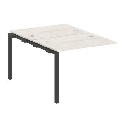 Metal System Style БП.ПРС-СП-2.1 (Дуб Наварра/черный) Проходной наборный элемент рабочей станции на П-образном м/к  (проходная опора Б.ОСП-147, две столешницы, два комплекта траверс)