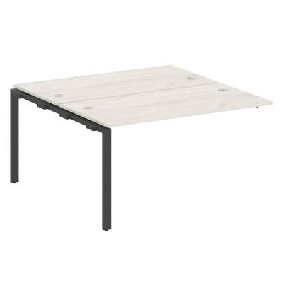 Metal System Style БП.ПРС-СП-2.3 (Дуб Наварра/антрацит) Проходной наборный элемент рабочей станции  на П-образном м/к  (проходная опора Б.ОСП-147, две столешницы, два комплекта траверс)