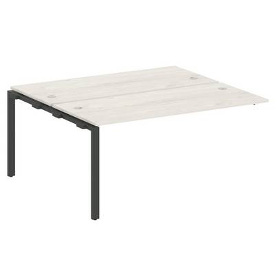 Metal System Style БП.ПРС-СП-2.4 (Дуб Наварра/антрацит) Проходной наборный элемент рабочей станции  на П-образном м/к  (проходная опора Б.ОСП-147, две столешницы, два комплекта траверс)