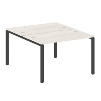 Metal System Style БП.РАС-СП-2.2 (Дуб Наварра/антрацит) Рабочая станция на П-образном м/к