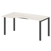 Metal System Style БП.СА-1 Л (Дуб Наварра/антрацит) Стол криволинейный левый на П-образном м/к