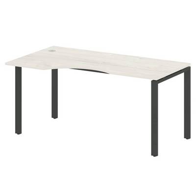 Metal System Style БП.СА-1 Л (Дуб Наварра/антрацит) Стол криволинейный левый на П-образном м/к