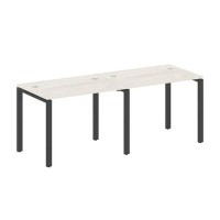 Metal System Style БП.СМ-2.1 (Дуб Наварра/антрацит) Рабочая станция на 2 раб.места на П-образном м/к