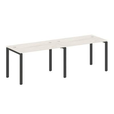 Metal System Style БП.СМ-2.2 (Дуб Наварра/антрацит) Рабочая станция на 2 раб.места на П-образном м/к