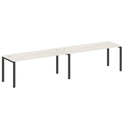 Metal System Style БП.СМ-2.5 (Дуб Наварра/антрацит) Рабочая станция на 2 раб.места на П-образном м/к