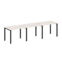 Metal System Style БП.СМ-3.1 (Дуб Наварра/антрацит) Рабочая станция на 3 раб.места на П-образном м/к