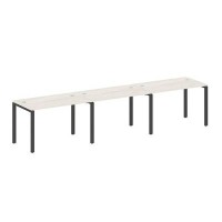 Metal System Style БП.СМ-3.2 (Дуб Наварра/антрацит) Рабочая станция на 3 раб.места на П-образном м/к