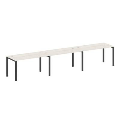 Metal System Style БП.СМ-3.3 (Дуб Наварра/антрацит) Рабочая станция на 3 раб.места на П-образном м/к