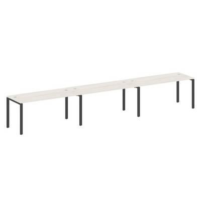 Metal System Style БП.СМ-3.4 (Дуб Наварра/антрацит) Рабочая станция на 3 раб.места на П-образном м/к