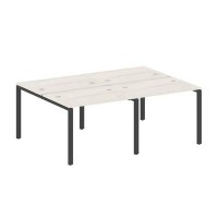 Metal System Style БП.СМ-4.1 (Дуб Наварра/антрацит) Рабочая станция на 4 раб.места на П-образном м/к