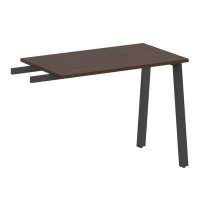 Metal System Style БА.ПР-3 (Венге цаво/черный) Приставной элемент на А-образном м/к (используется в качестве брифинга или боковой приставки)