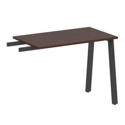 Metal System Style БА.ПР-3 (Венге цаво/черный) Приставной элемент на А-образном м/к (используется в качестве брифинга или боковой приставки)